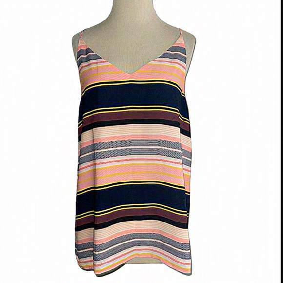 Ann Taylor LOFT Women Pink Sleeveless Blouse medium - Picture 1 of 7